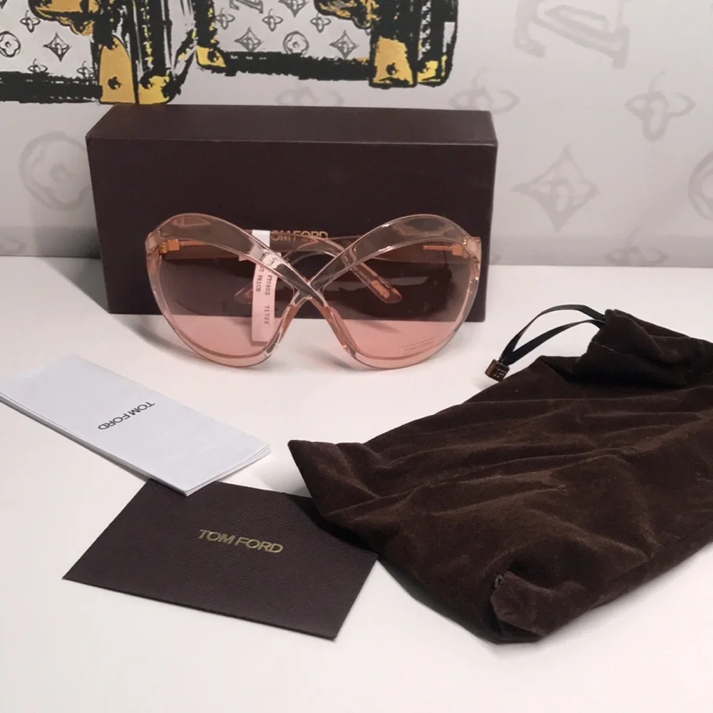 New Authentic Tom Ford Pink Sunglasses TF902 72y